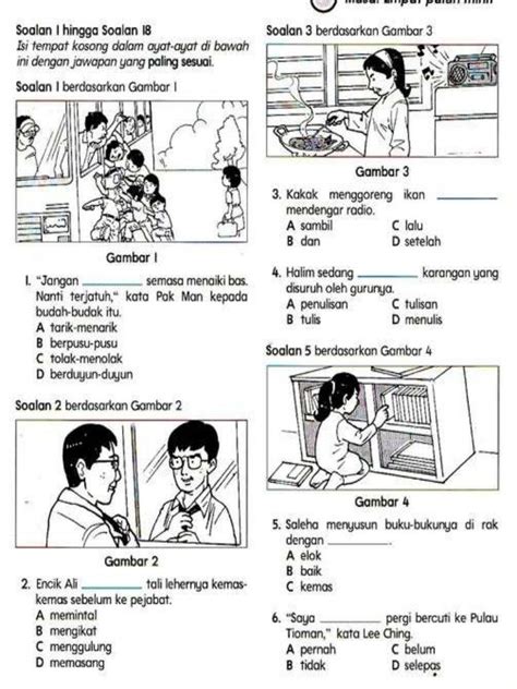 Soalan Struktur Bahasa Melayu Tahun 5 Image